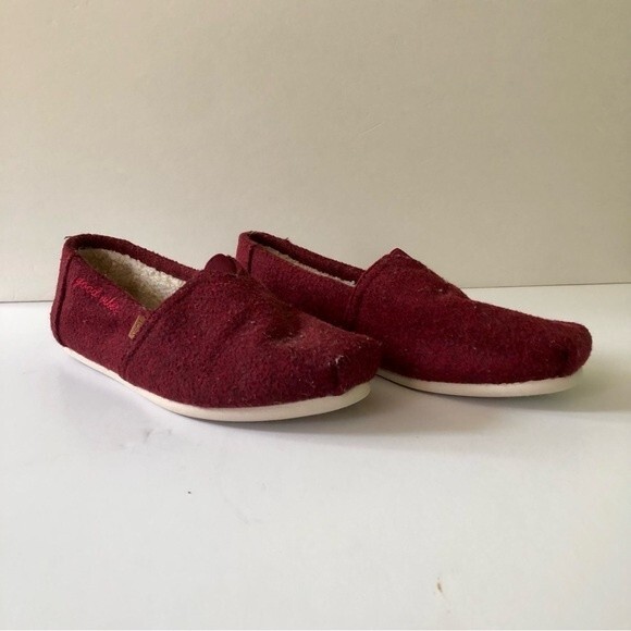 Toms Burnt Henna Good Vibes Wool Blend Slip-On Espadrilles Alpargatas Size 10 - Picture 1 of 11